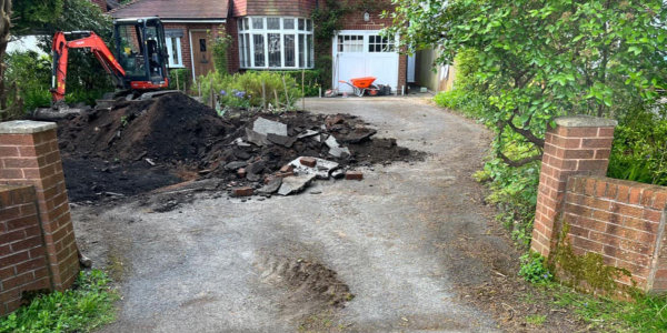 New driveway for Solihull home.